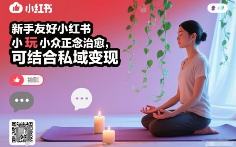 2025小红书新手友好小众正念项目变现实操指南