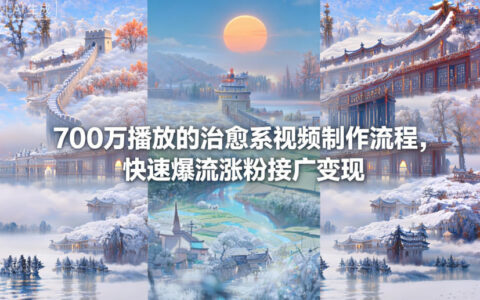 700步骤万播放治愈系视频制作实战，高效引流增粉与广告变现策略