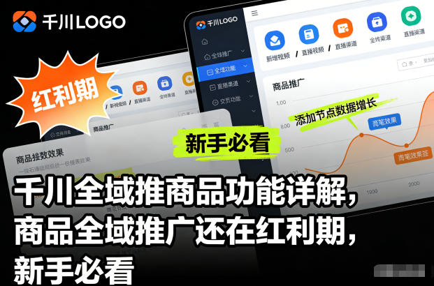 千川全域推商品功能实操指南：新手快速入门与变现策略