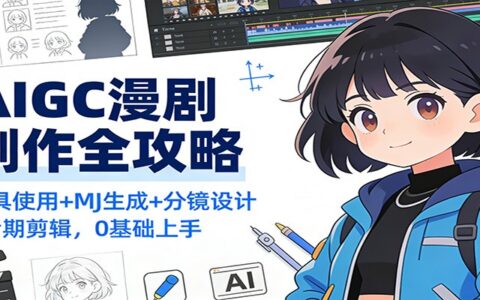 AIGC漫剧变现实战指南：零基础入门到完整流程解析（含工具/分镜/剪辑）