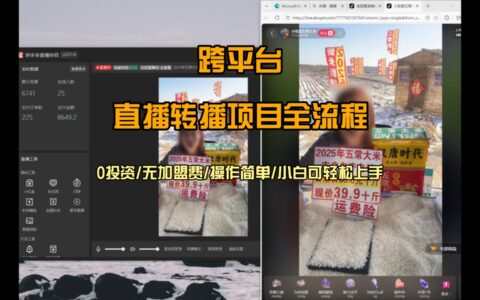直播转播项目实操：简单操作快速上手，被动收入策略指南