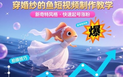 2025穿婚纱的鱼短视频实战教程：新奇特风格高效涨粉攻略