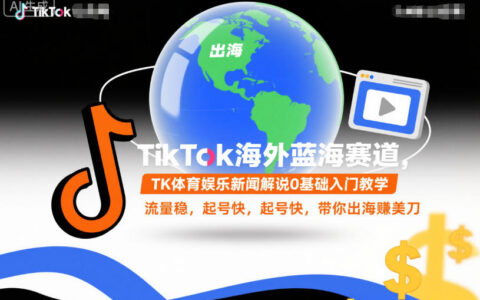 TikTok海外蓝海赛道：体育娱乐解说0基础教程，实测起号思路与变现案例
