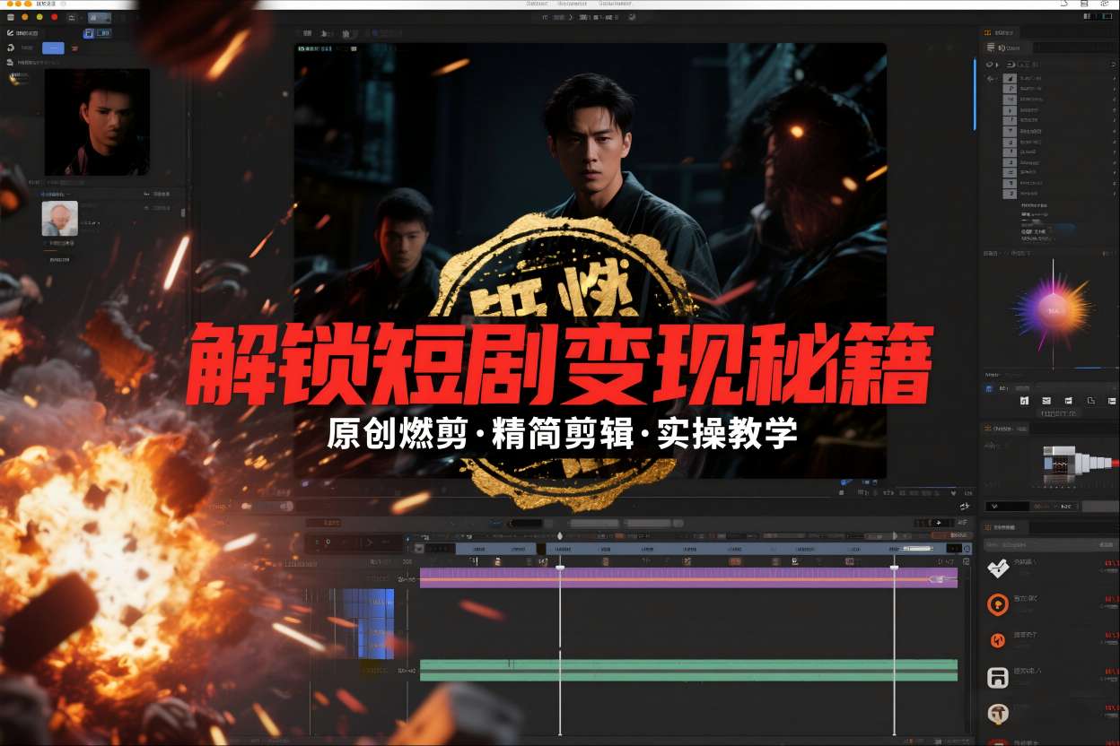 2025短剧拉新原创剪辑实战课：短剧变现方法拆解