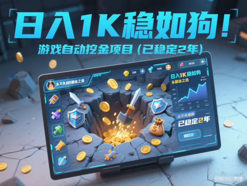 游戏自动变现项目实操指南（已稳定2年），稳定副业收入策略