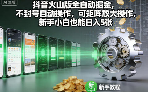 抖音火山版赚钱项目实操：矩阵放大策略指南，新手可获额外收入
