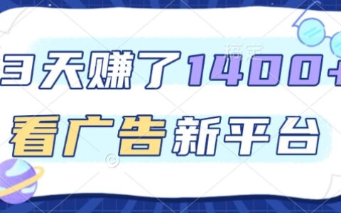 新广告平台实测：3天收益案例分享与推广变现策略指南