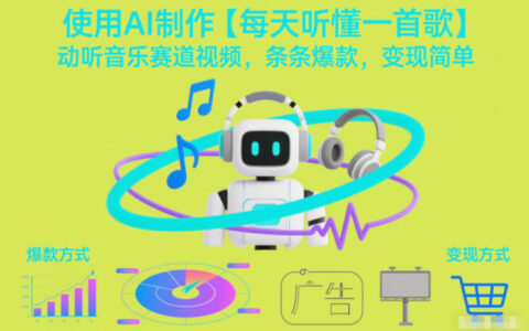 AI制作音乐视频实战：每天听懂一首歌的变现方法指南