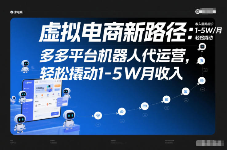 虚拟电商实战指南：多多平台机器人代运营的被动收入策略