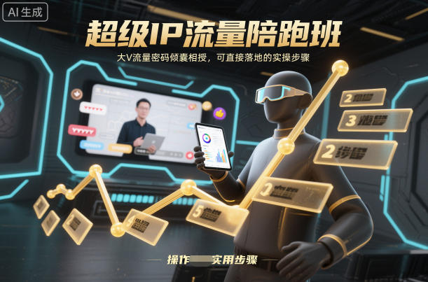 流量变现实战课程：大V流量策略全拆解，可落地实操指南