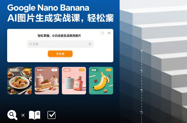 Google Nano Banana AI图片生成实战课：商用图片变现入门实操指南