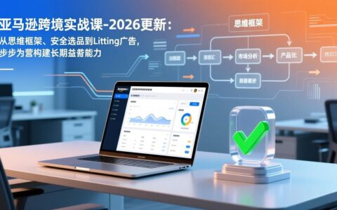 亚马逊跨境实战课-2026更新：思维框架、安全选品到广告策略，步步为营打造长期被动收入