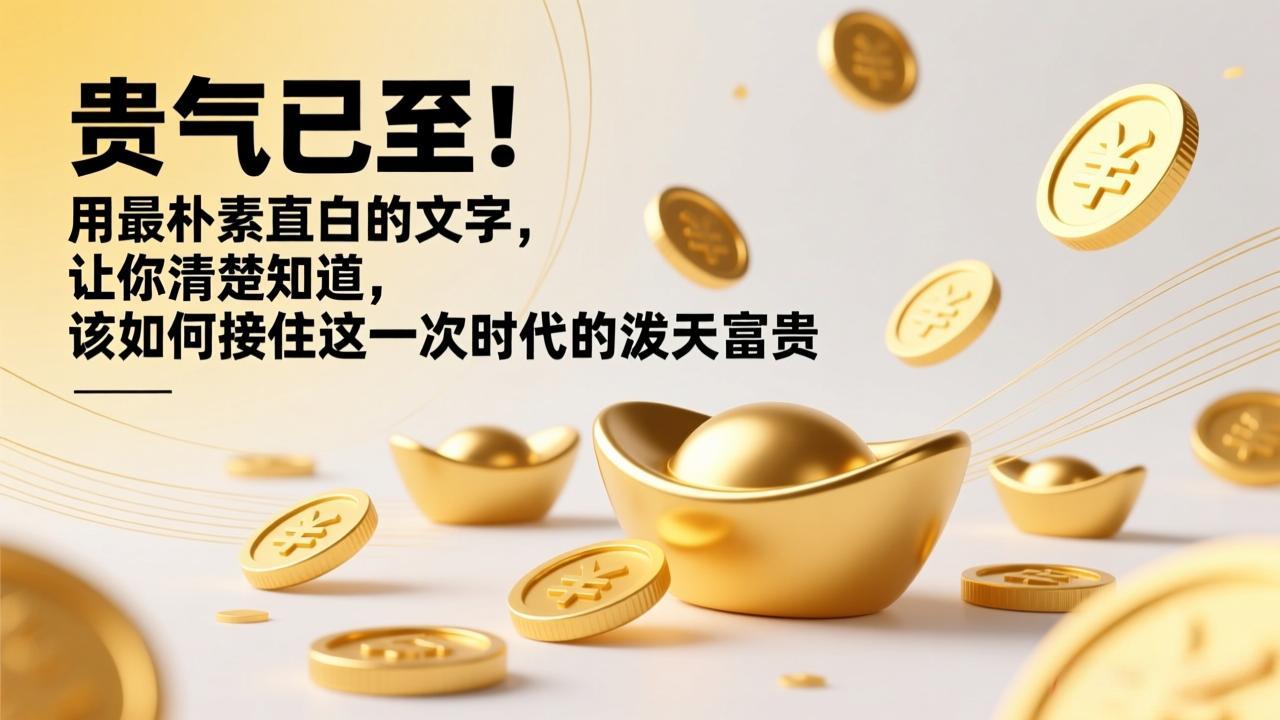 机会来临：用朴素文字，清晰拆解如何抓住这个时代的被动收入方法