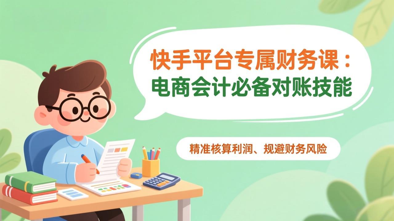 2025快手电商会计实战：精准利润核算与风险规避指南