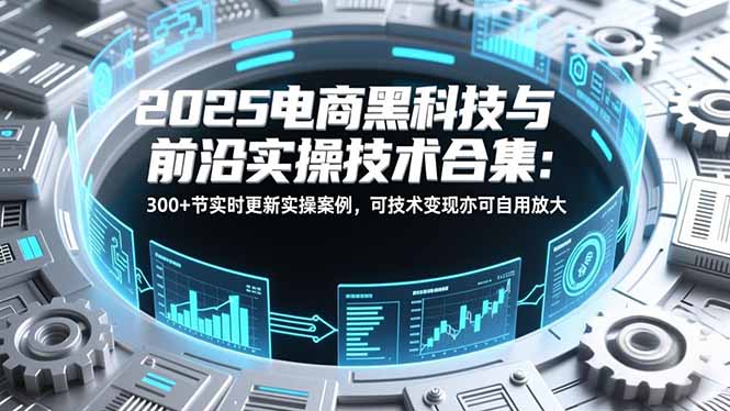 2025电商前沿实操技术合集：300方法节实时更新实战案例，可技术变现或自用提升