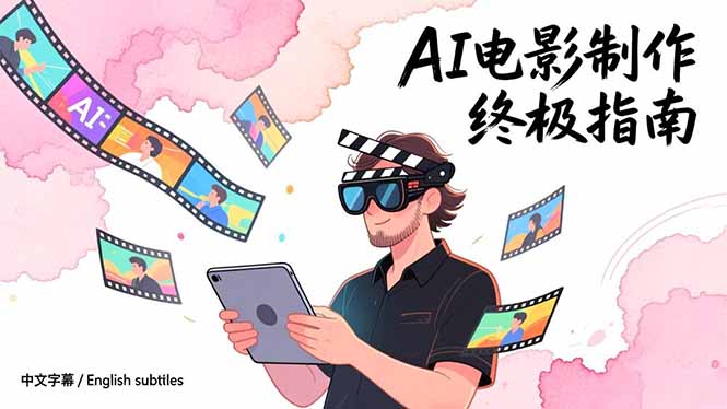 AI电影制作变现指南：从创意到成片，系统掌握智能影视全流程实战课