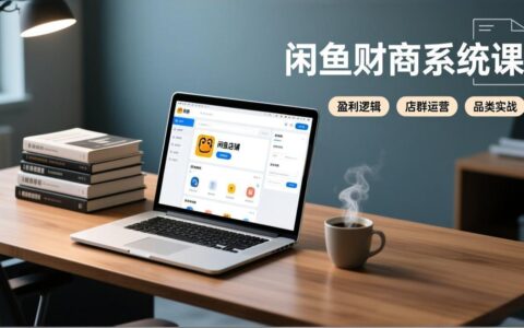 闲鱼财商系统课：从盈利逻辑、店群运营到品类实战的实操变现攻略