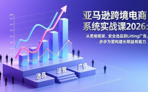 亚马逊跨境电商2026实战指南：思维框架、安全选品与广告策略，步步打造被动收入