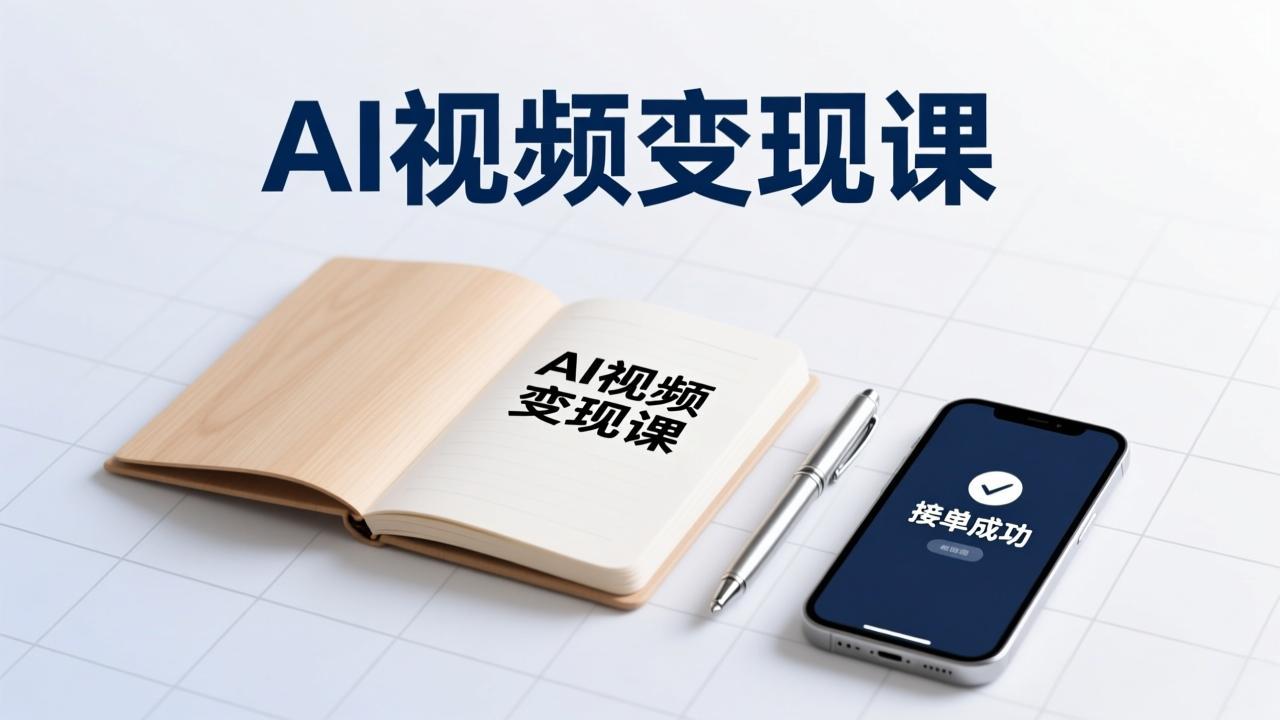 AI视频变现实战指南：掌握创作技能接商单，增加副业收入