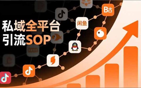 私域全平台引流实操攻略：抖音/快手/小红书/微信/QQ/B站/闲鱼等高效流量变现方法