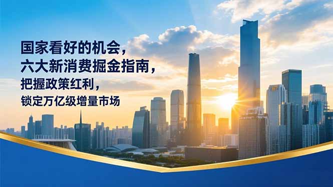 政策支持的机遇：六大新消费变现指南，把握政策红利，探索万亿级增量市场