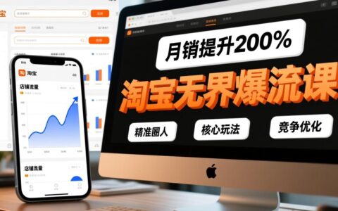 淘宝无界流量攻略：精准圈人、核心玩法与竞争优化，实战提升店铺销量案例