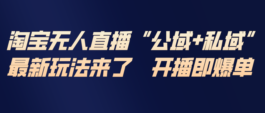 2025淘宝无人直播双轨变现策略：私域公域实操指南