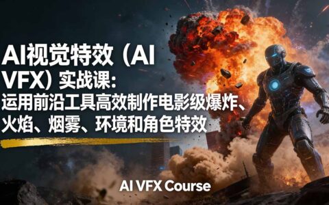 AI视觉特效实战课：掌握前沿工具高效变现电影级特效制作