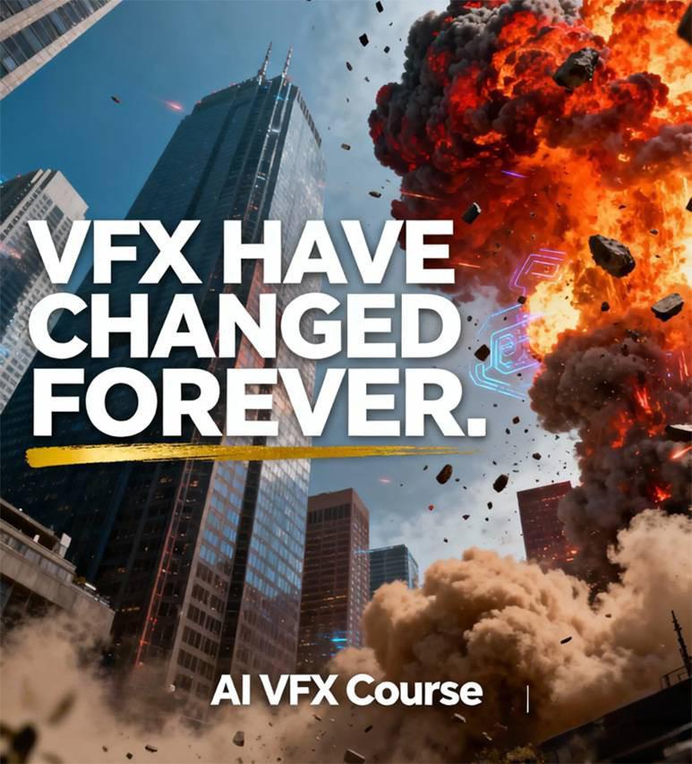 AI视觉特效实战课：掌握前沿工具高效变现电影级特效制作