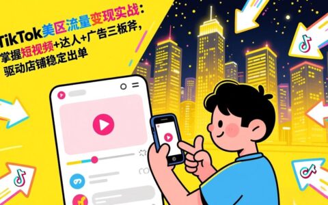 TikTok美区流量变现指南：实测短视频+达人+广告三要素，助力店铺稳定出单