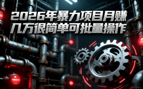 2026年高效变现项目实战指南：低成本批量操作盈利策略