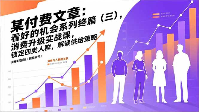 消费升级实战终篇（三）：锁定四类人群供给策略变现实操指南