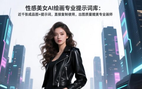 AI绘画提示词库变现指南：近千张成品图+提示词直接复制，实测提升出图质量