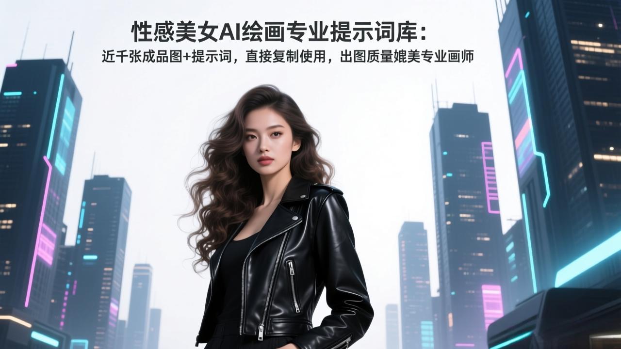 AI绘画提示词库变现指南：近千张成品图+提示词直接复制，实测提升出图质量