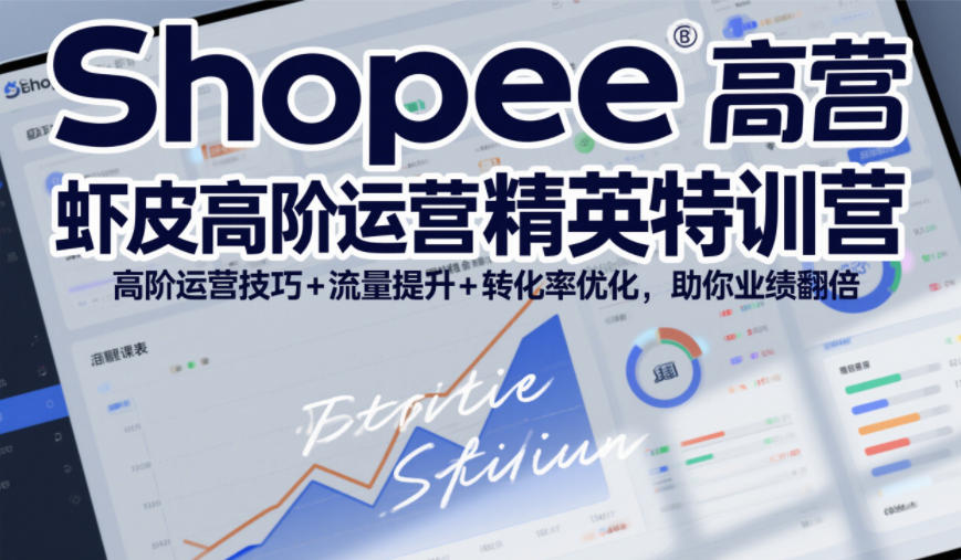 Shopee虾皮精英实战课：高阶运营策略+流量转化提升实测，助力业绩增长