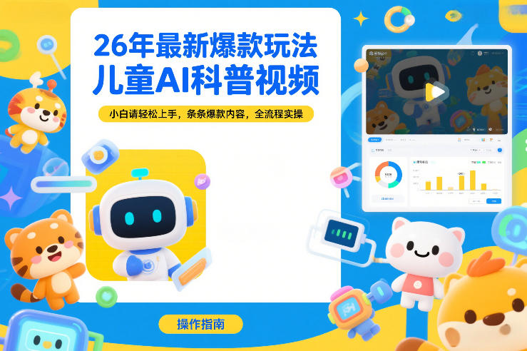 2025儿童AI科普视频变现策略：新手友好全流程实操指南