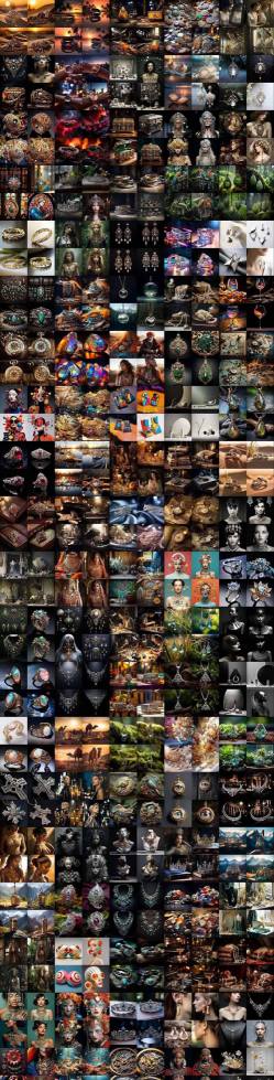 460+专业Midjourney珠宝摄影AI提示词：珠宝设计变现实战指南