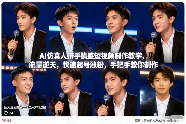 AI仿真人辩手情感短视频实操指南：流量策略、涨粉技巧与变现案例拆解