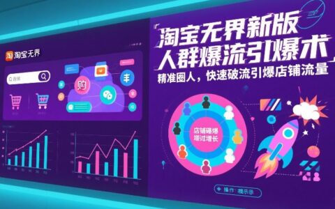 淘宝无界新版精准引流策略：人群定向实操，快速提升店铺流量指南