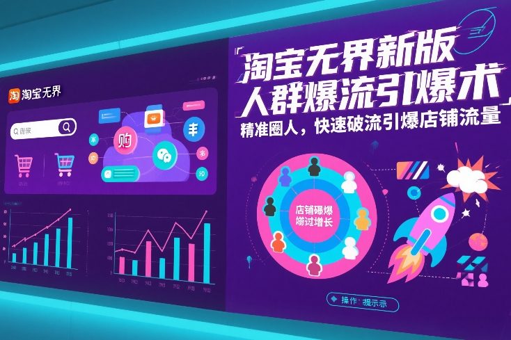 淘宝无界新版精准引流策略：人群定向实操，快速提升店铺流量指南