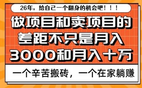 2025为什么卖项目比做项目更易变现？核心原因实操拆解