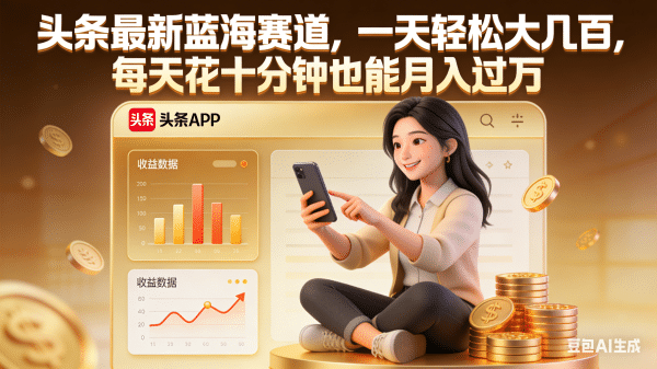 2025头条最新蓝海赛道变现指南：实测方法与思路分享
