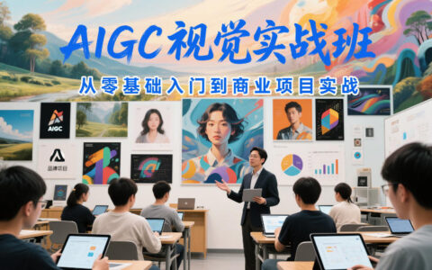 2025AIGC视觉实战班：零基础入门到变现项目实操指南
