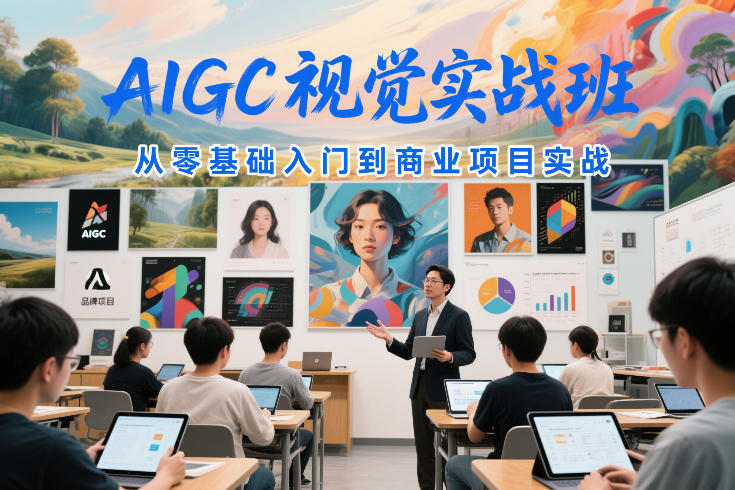 2025AIGC视觉实战班：零基础入门到变现项目实操指南