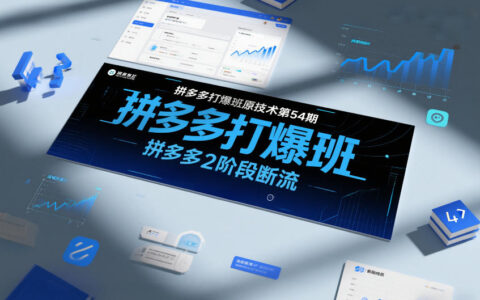 2025拼多多实战课程第54期：第二阶段流量优化策略