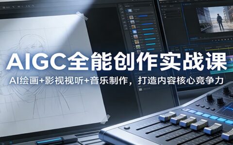 AIGC全能创作实战课：AI绘画+影视视听+音乐制作，实战变现指南
