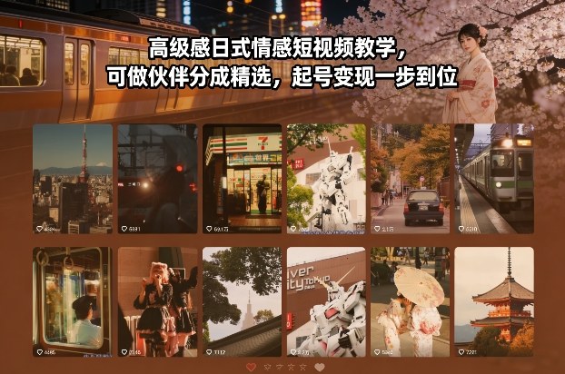 2025日式情感短视频分成玩法实测：起号变现全攻略