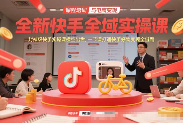 2025快手全域实战课：高效掌握好物变现全链路方法