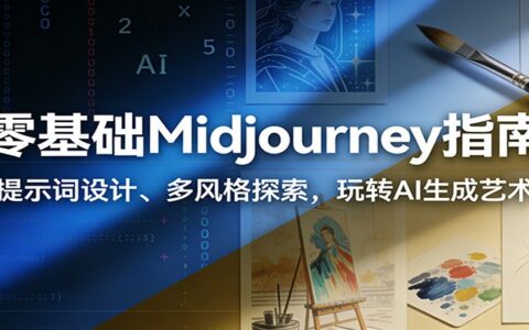 零基础Midjourney变现指南：提示词设计、多风格探索，玩转AI生成艺术