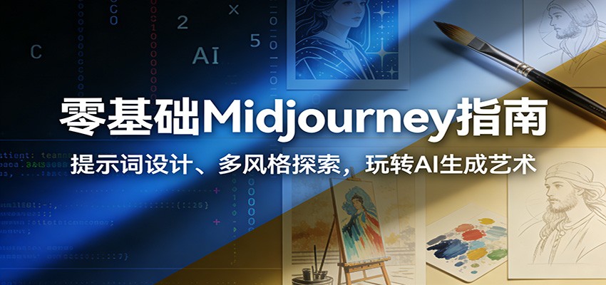 零基础Midjourney变现指南：提示词设计、多风格探索，玩转AI生成艺术